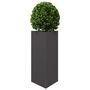 Voir la diapositive 4 : VIDAXL Jardinieres 2 pcs noir triangulaire 40x34,5x70 cm acier