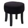 Voir la diapositive 4 :  Tabouret en Velours  Adriel  35cm Noir