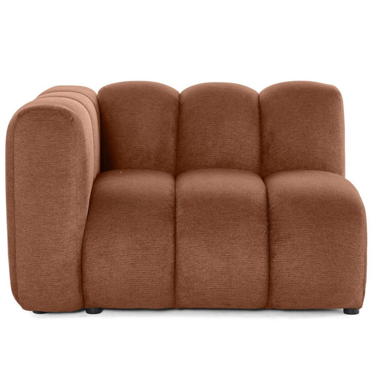 LISA DESIGN Debbie - module d'assise gauche en tissu texturé