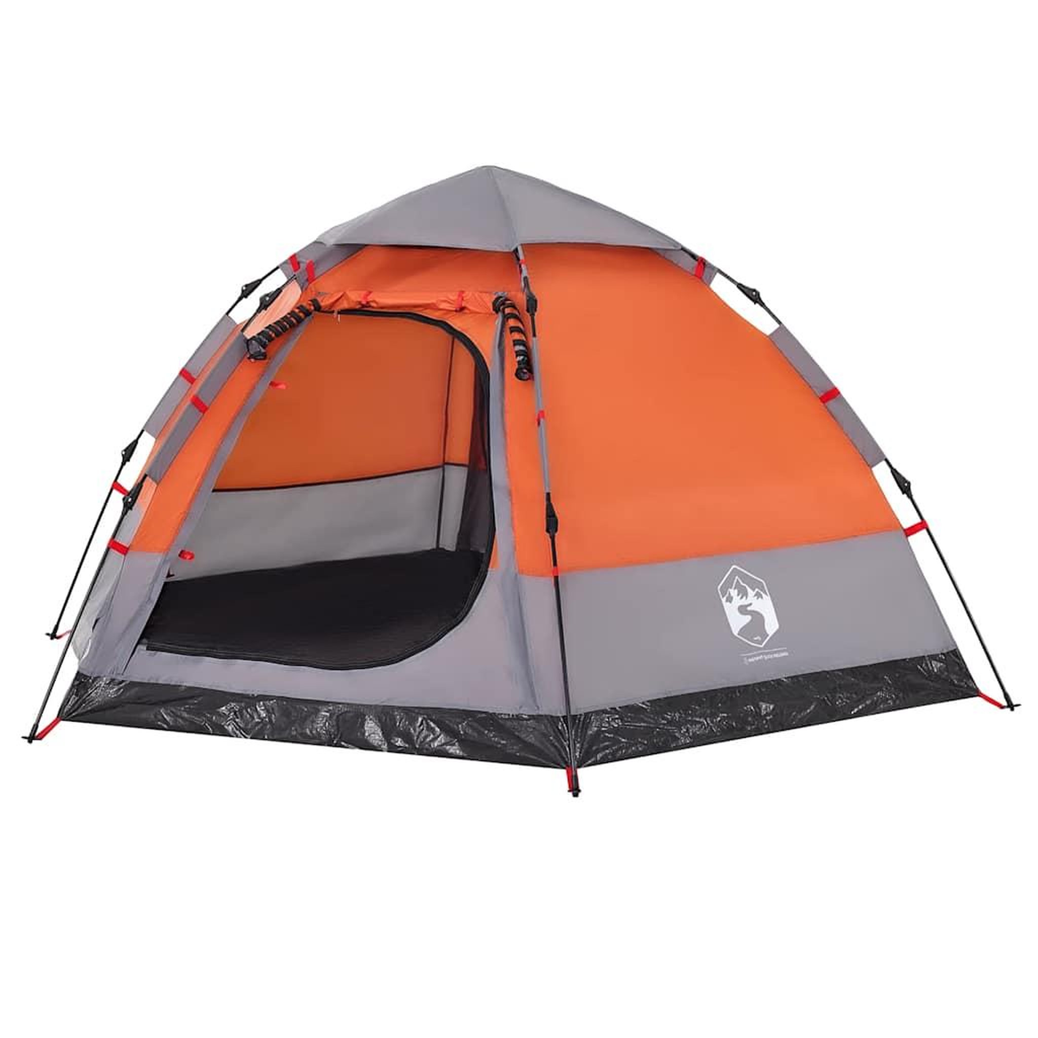 Voir la diapositive 4 : VIDAXL Tente de camping cabine 4 personnes liberation rapide