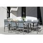 Voir la diapositive 1 : Table de jardin extensible 180/240x100cm aluminium gris LUPIN
