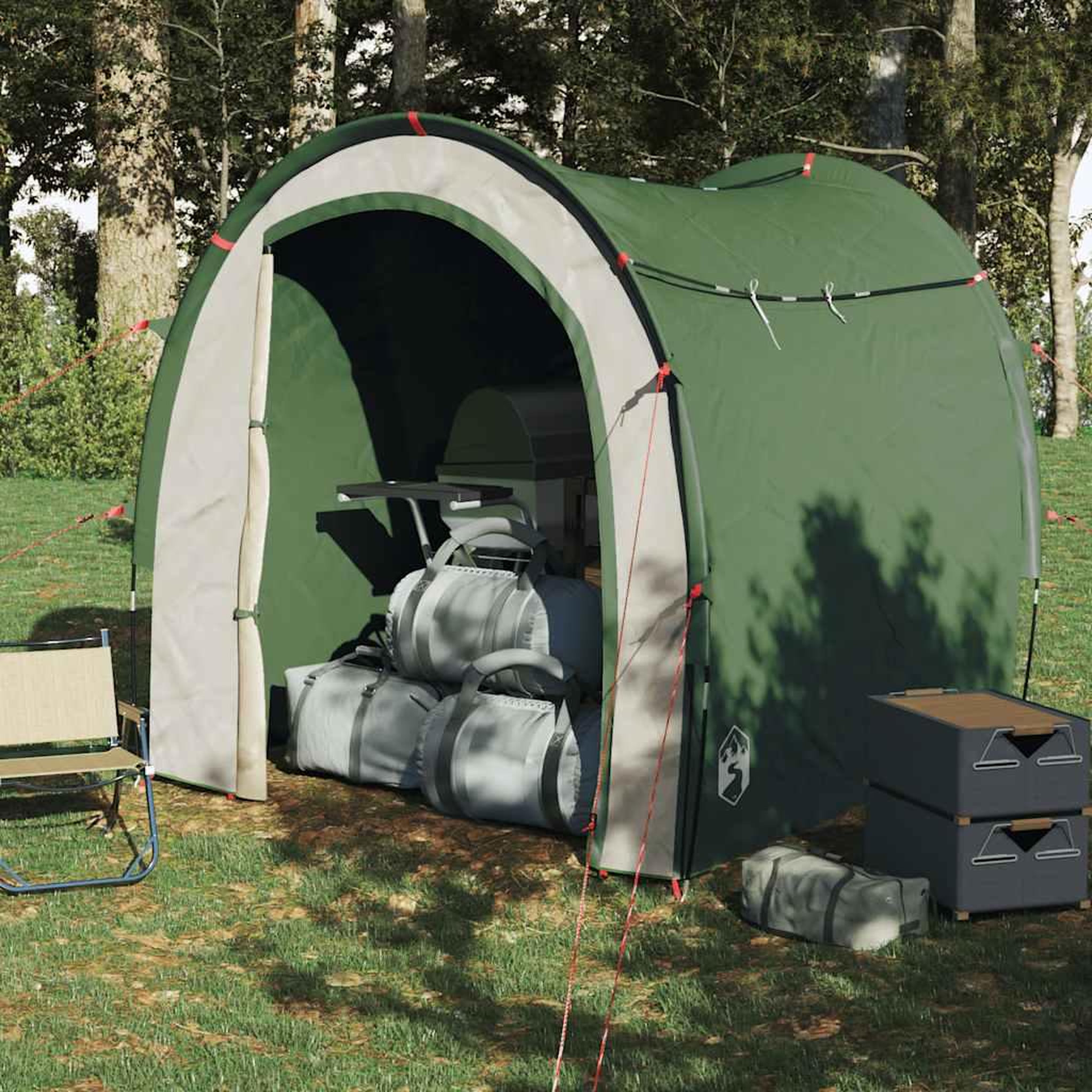 Voir la diapositive 3 : VIDAXL Tente de rangement vert impermeable