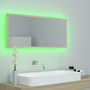 Voir la diapositive 4 : VIDAXL Miroir LED de salle de bain Chene sonoma 100x8,5x37cm Acrylique