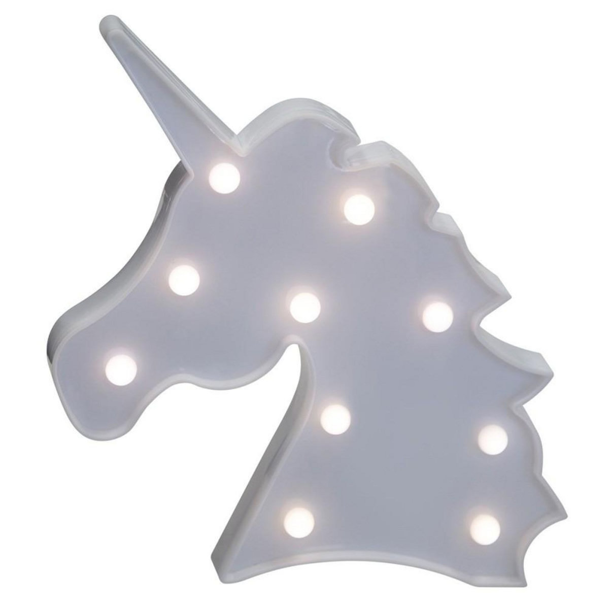 ATMOSPHERA Tête de licorne LED blanc