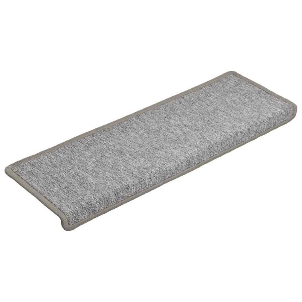 VIDAXL Tapis d'escalier 30 pcs 65x21x4 cm Gris clair