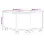 Voir la diapositive 6 : VIDAXL Table basse vieux bois 60x60x38 cm bois d'ingenierie