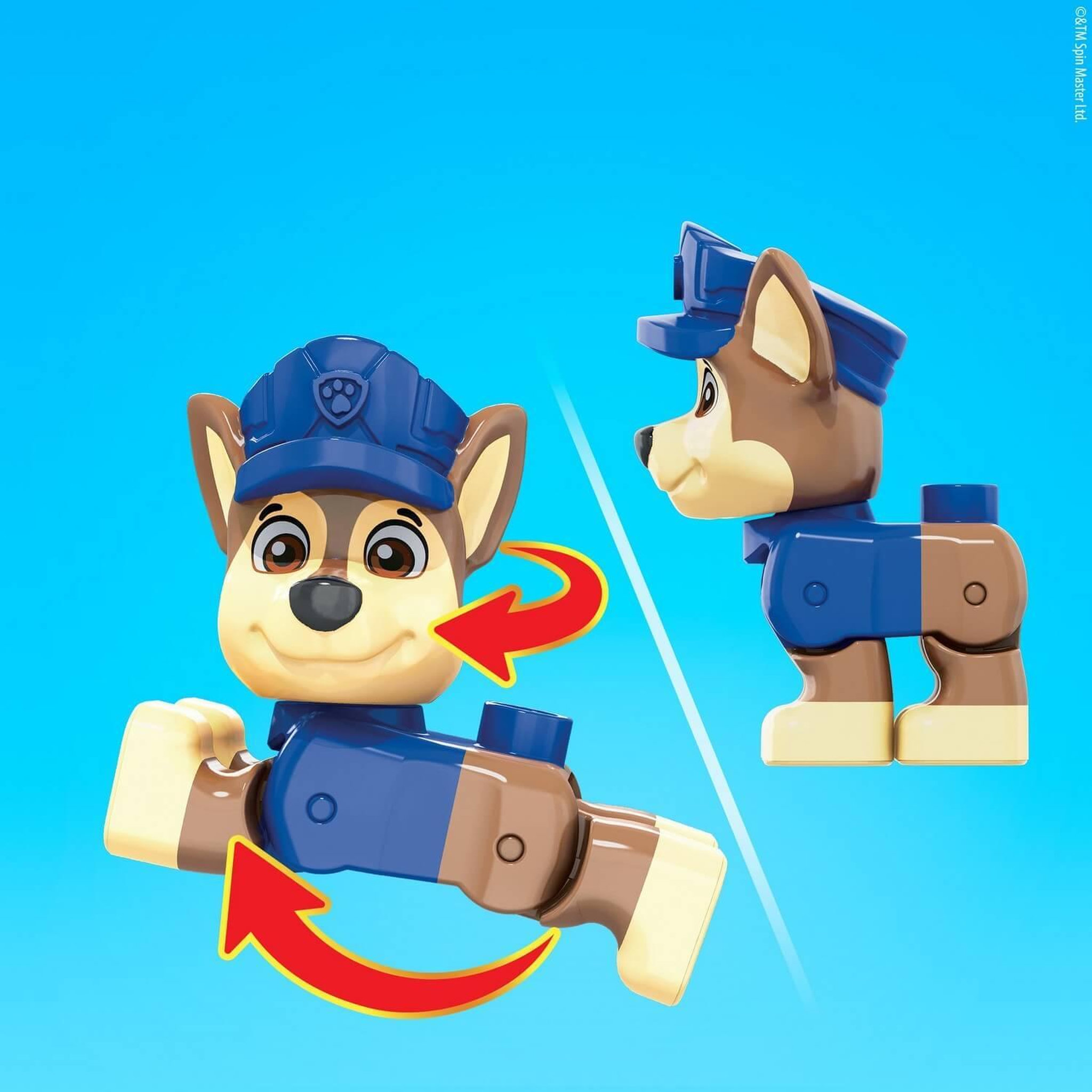 Voir la diapositive 2 : MEGABLOKS Pat' Patrouille : Véhicule De Police de Chase