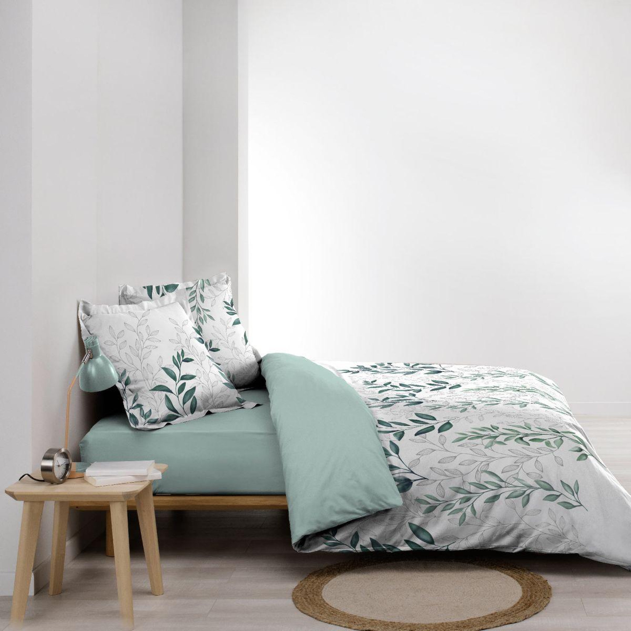 Voir la diapositive 3 : Douceur d'Intérieur Parure de lit 3 pièces  wendy  260x240cm vert