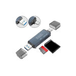 ZEN Lecteur de carte mémoire Zenwire 4-en-1 USB 3.0 et USB-C
