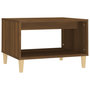 Voir la diapositive 2 : VIDAXL Table basse Chene marron 60x50x40 cm Bois d'ingenierie