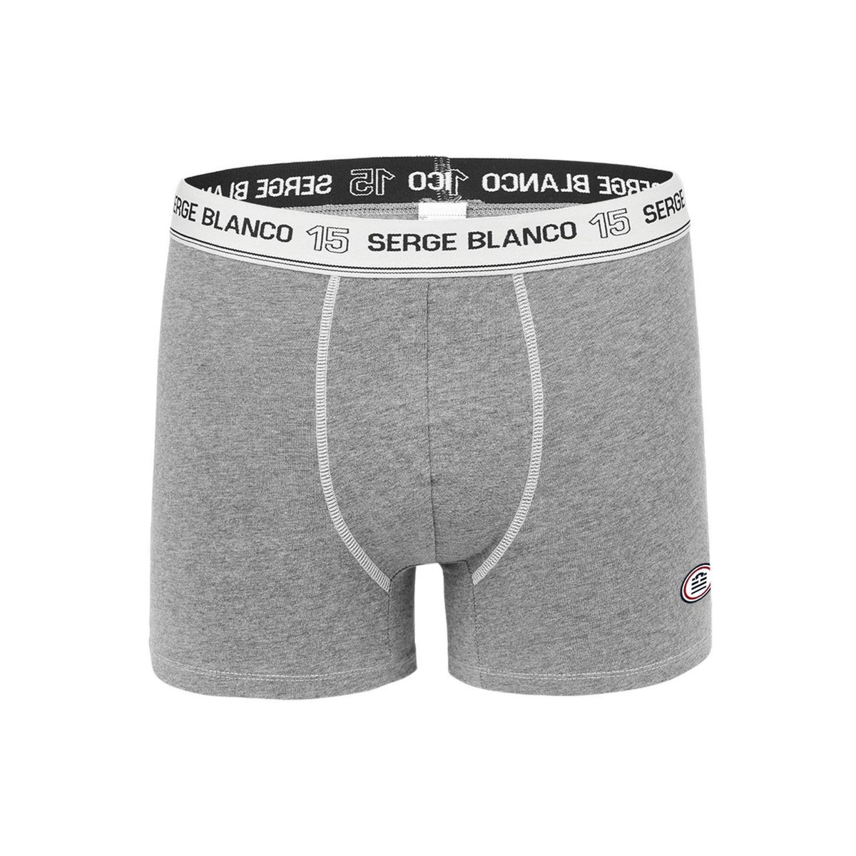 SERGE BLANCO Lot de 2 Boxers homme avec surpiqûres Class