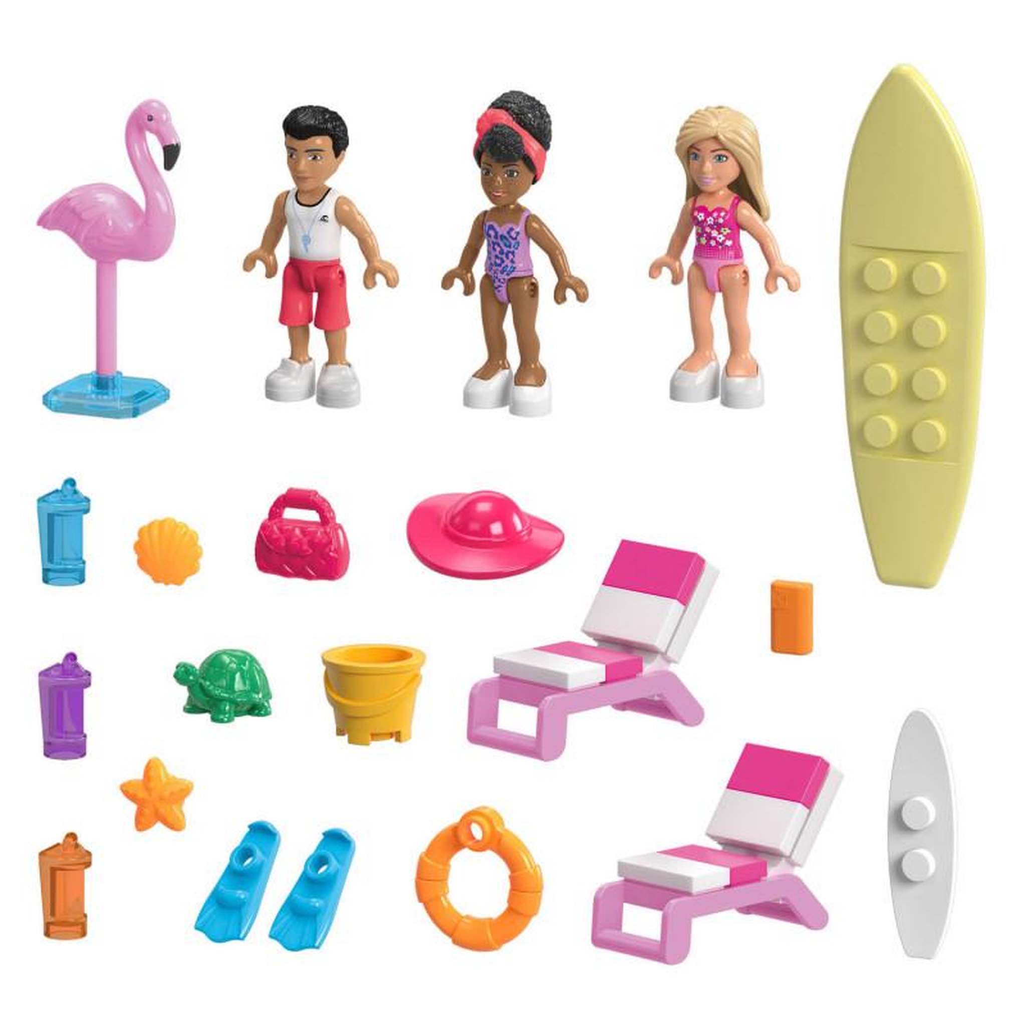 Voir la diapositive 4 : MATTEL Mattel - Barbie Mega Dreamboat Building Set, 317dlg. HPN79