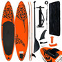 Voir la diapositive 1 : VIDAXL Ensemble de planche SUP gonflable 305x76x15 cm orange