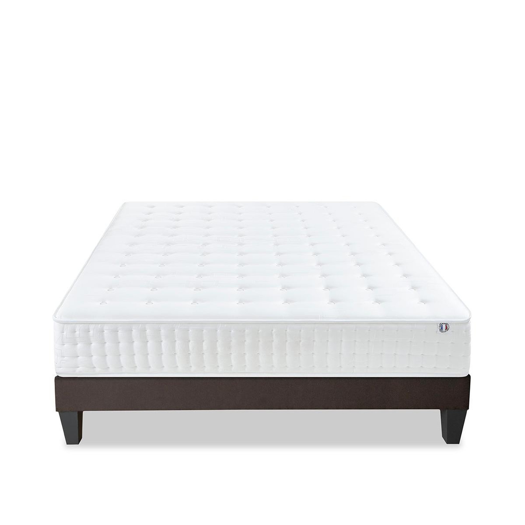 Voir la diapositive 1 : OLYMPE LITERIE Olympe literie | ensemble apollon | matelas mémoire de forme + sommier bois