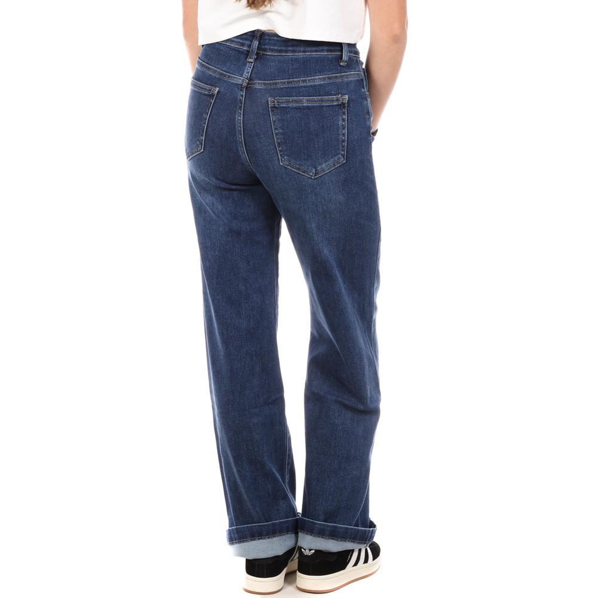 Voir la diapositive 2 : MONDAY PREMIUM Jeans Loose Bleu Foncé Femme Monday Premium Wide