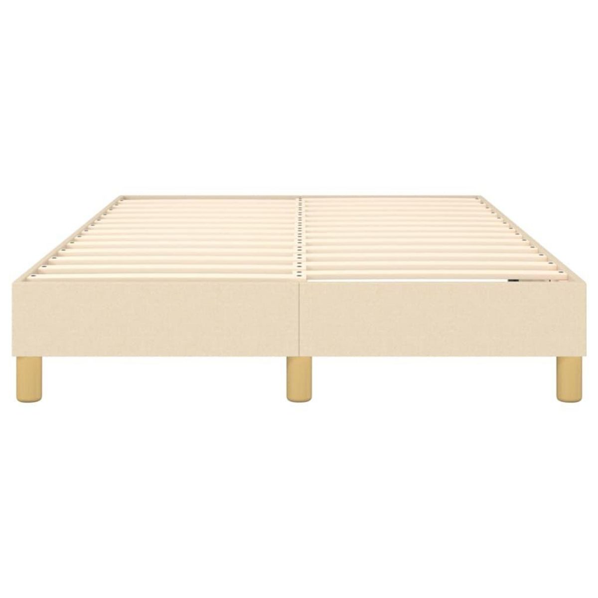 VIDAXL Cadre de lit sans matelas creme 120x200 cm tissu