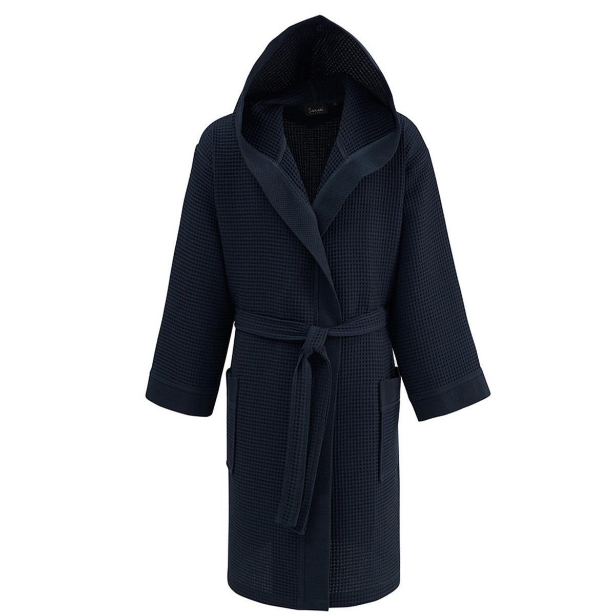 Sensei Maison Peignoir mi-long nid d'abeille SPA CAPUCHE