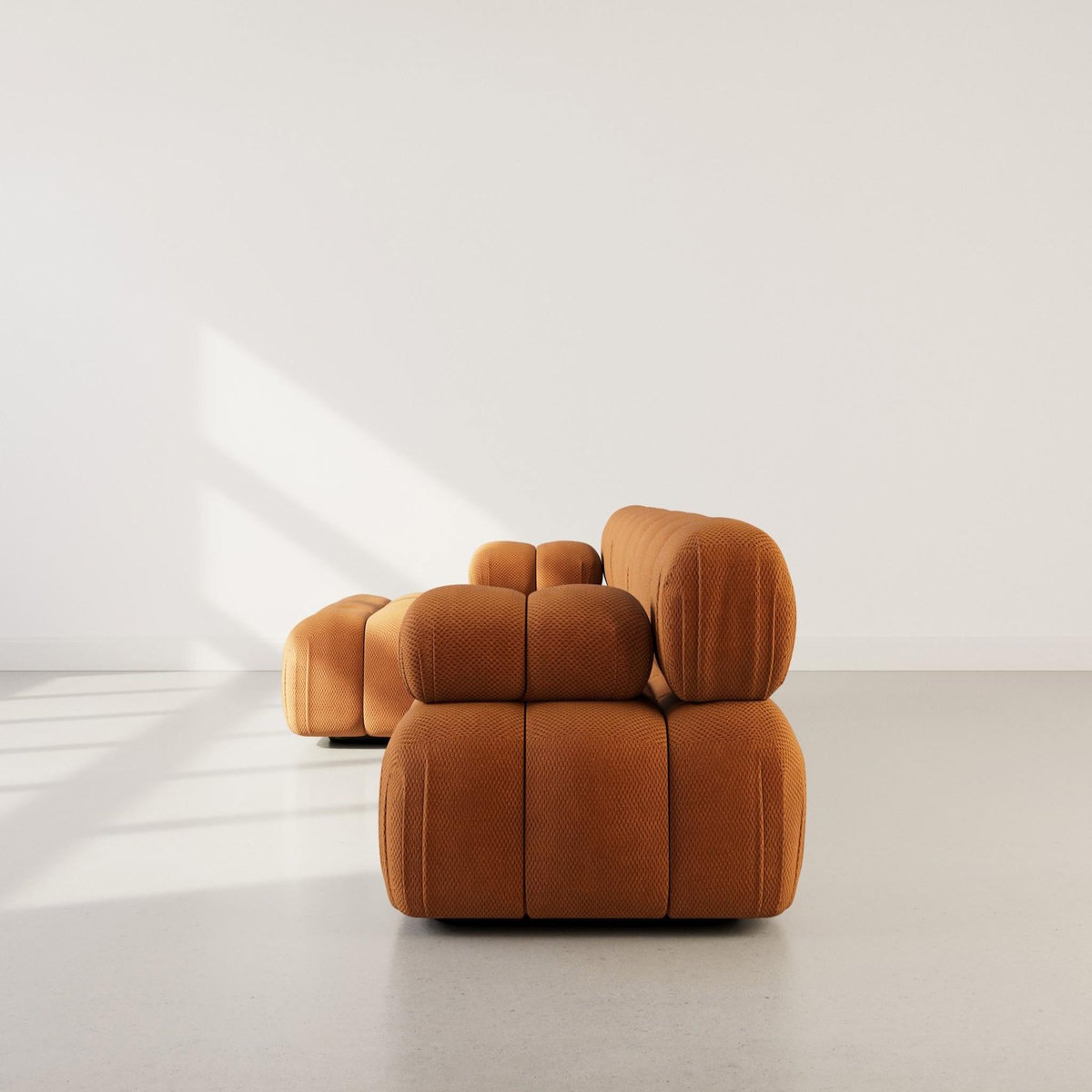 LISA DESIGN Ruby - canapé modulable d'angle gauche 4 places en velours texturé