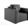 Voir la diapositive 4 : BEST MOBILIER Topaze - fauteuil - en tissu bouclette