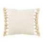 Voir la diapositive 2 : Paris Prix Coussin Déco Pompons  Bella  48x48cm Beige