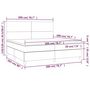 Voir la diapositive 6 : VIDAXL Sommier a lattes de lit avec matelas Gris clair 200x200cm Tissu