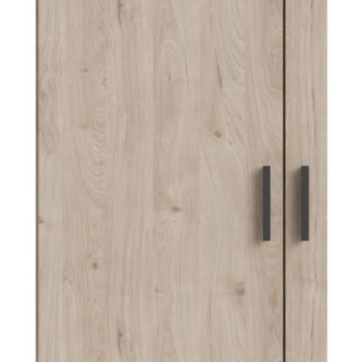 TVILUM Armoire VEGA - Décor chene - 2 portes + 3 tiroirs - L 98,5 x P 49,6 x H 200,4 cm