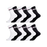 FILA Lot de 12 Paires de Chaussettes Tennis homme. Coloris disponibles : Noir