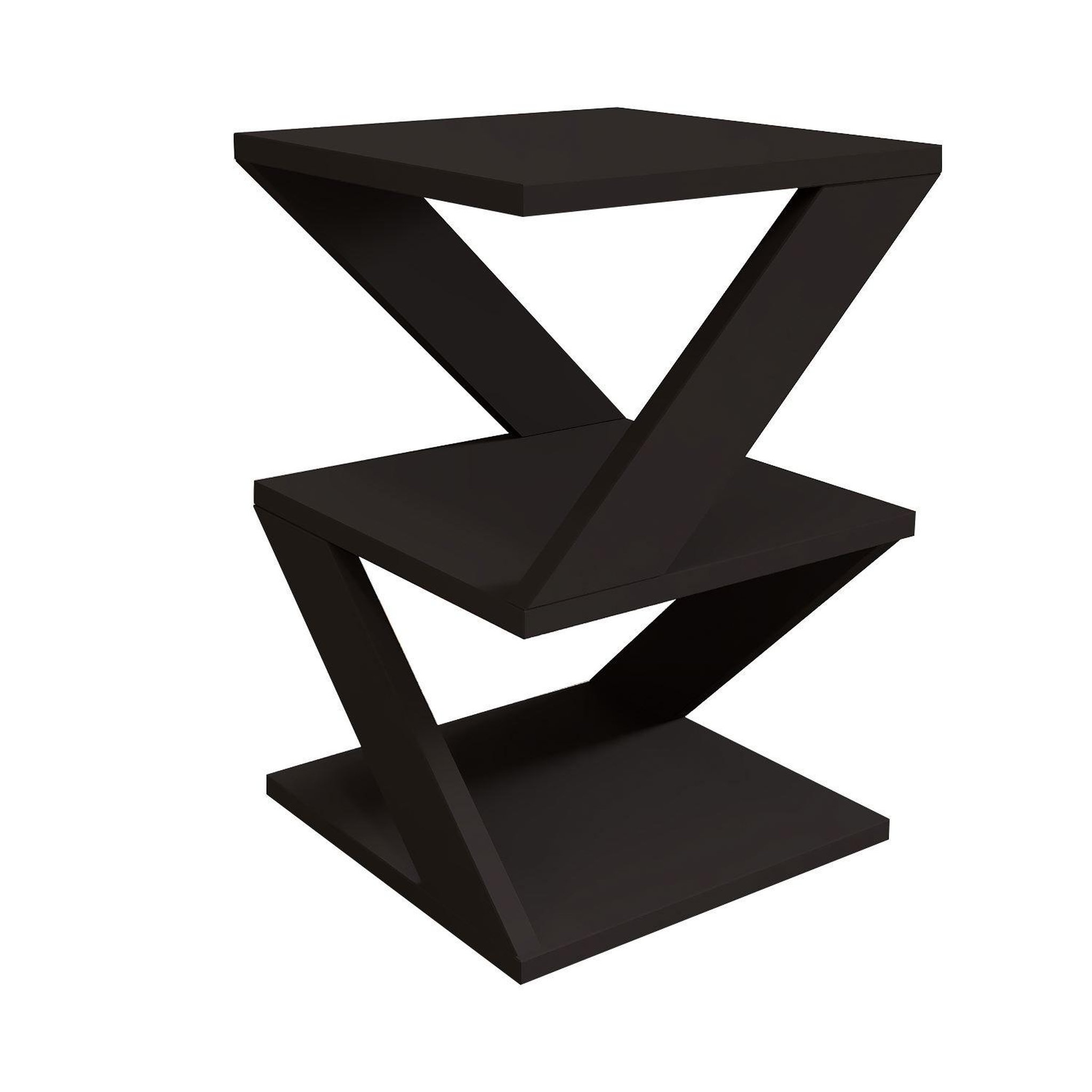 Habitat et Jardin Table d'appoint en bois  albeni  - 29 x 29 x 54 cm - noir