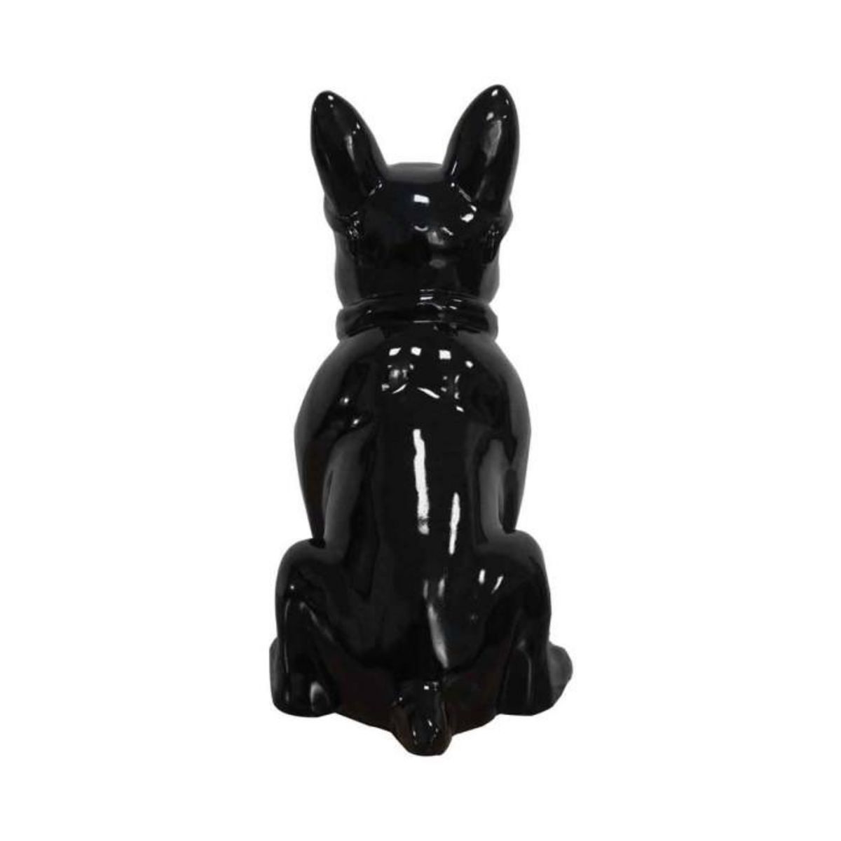 Paris Prix Sculpture Design Chien  Dude  37cm Noir