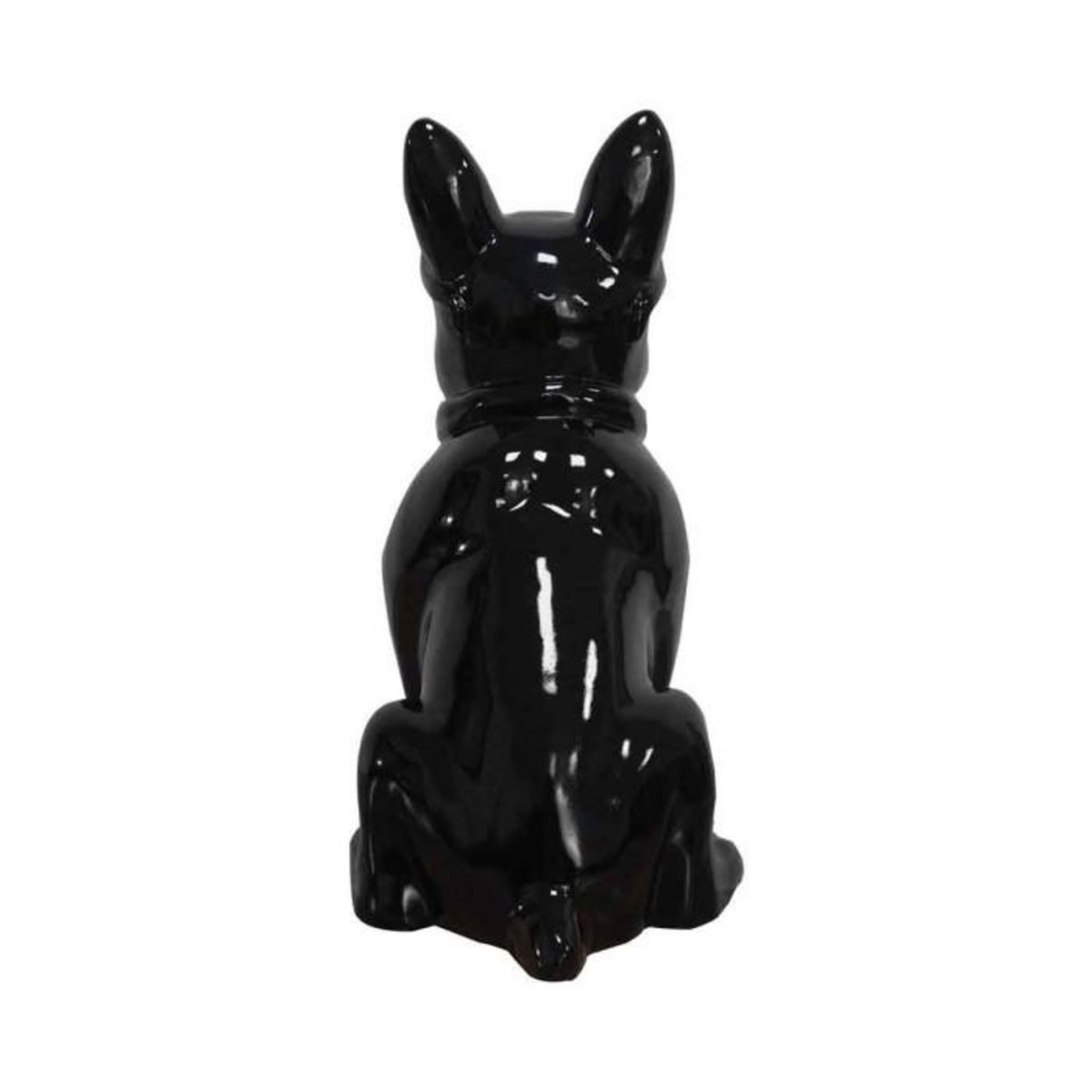 Paris Prix Sculpture Design Chien  Dude  37cm Noir
