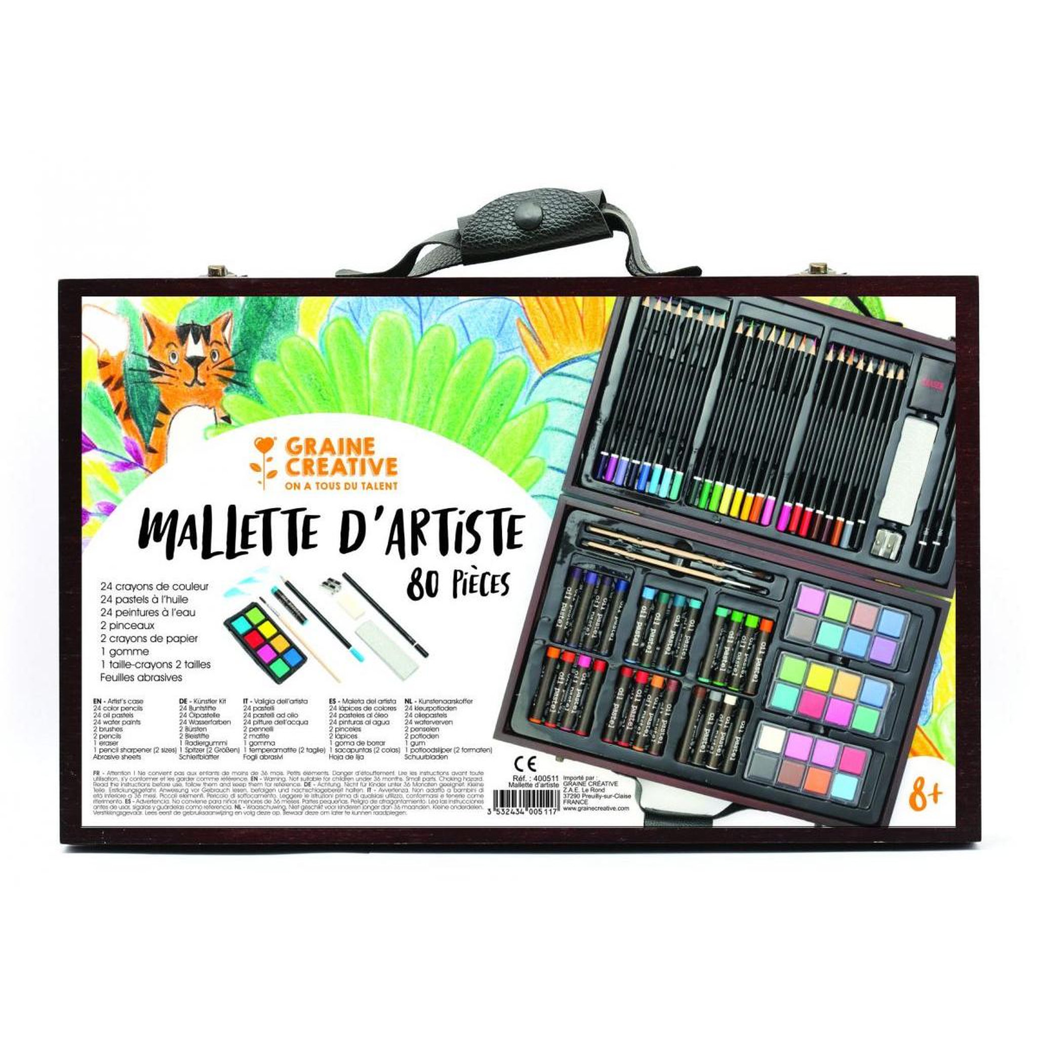 Voir la diapositive 2 : Graine créative Coffret de coloriage Malette d artiste