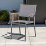 Voir la diapositive 4 : Paris Prix Lot de 2 Fauteuils de Jardin Empilables  Stockholm  84cm Gris Anthracite