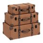 Voir la diapositive 1 : ATMOSPHERA Lot de 3 Valises Déco  Be Vintage  60cm Marron