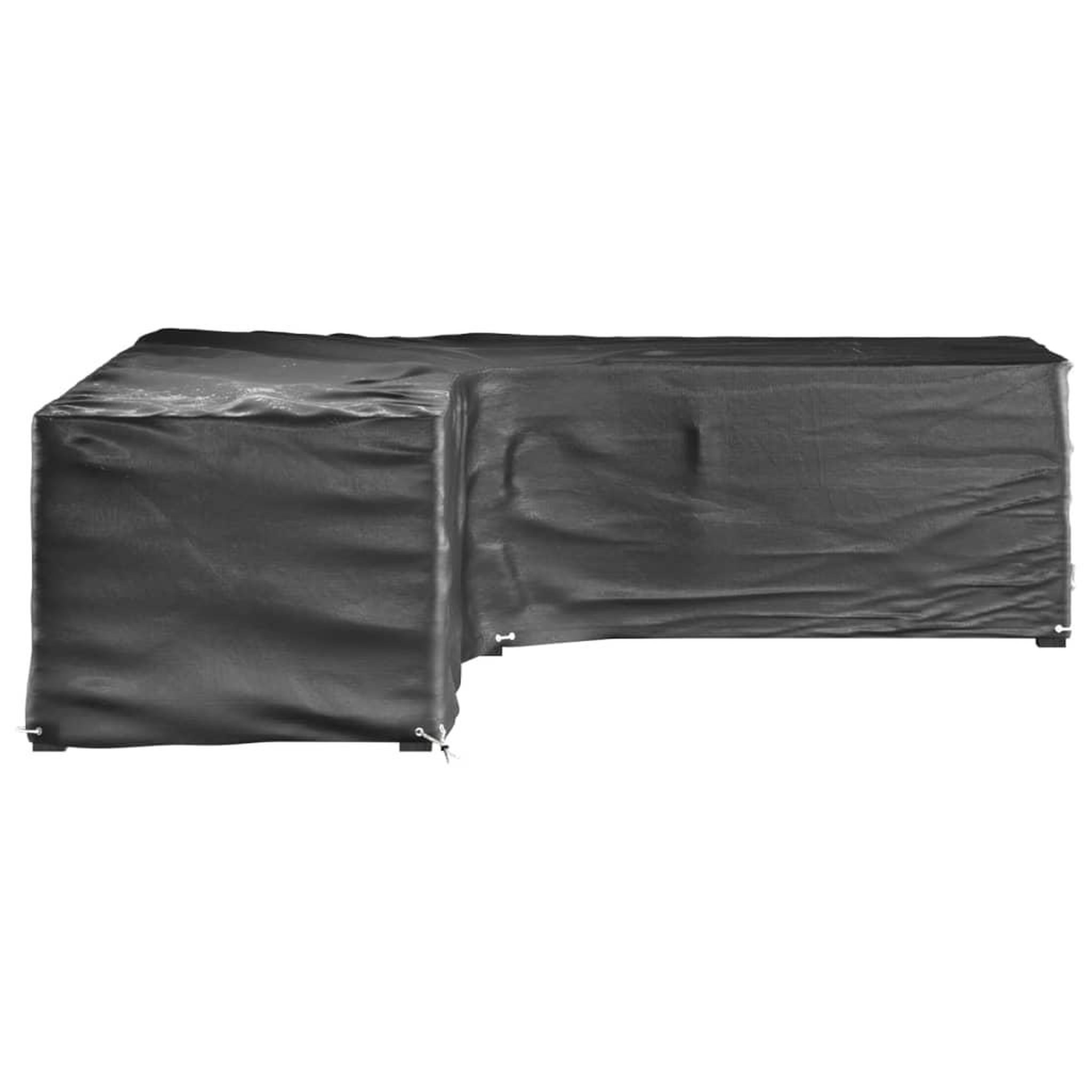 Voir la diapositive 3 : VIDAXL Housses de salon de jardin en forme de L 2 pcs 16 œillets
