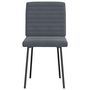 Voir la diapositive 4 : VIDAXL Chaises a manger lot de 6 gris fonce velours