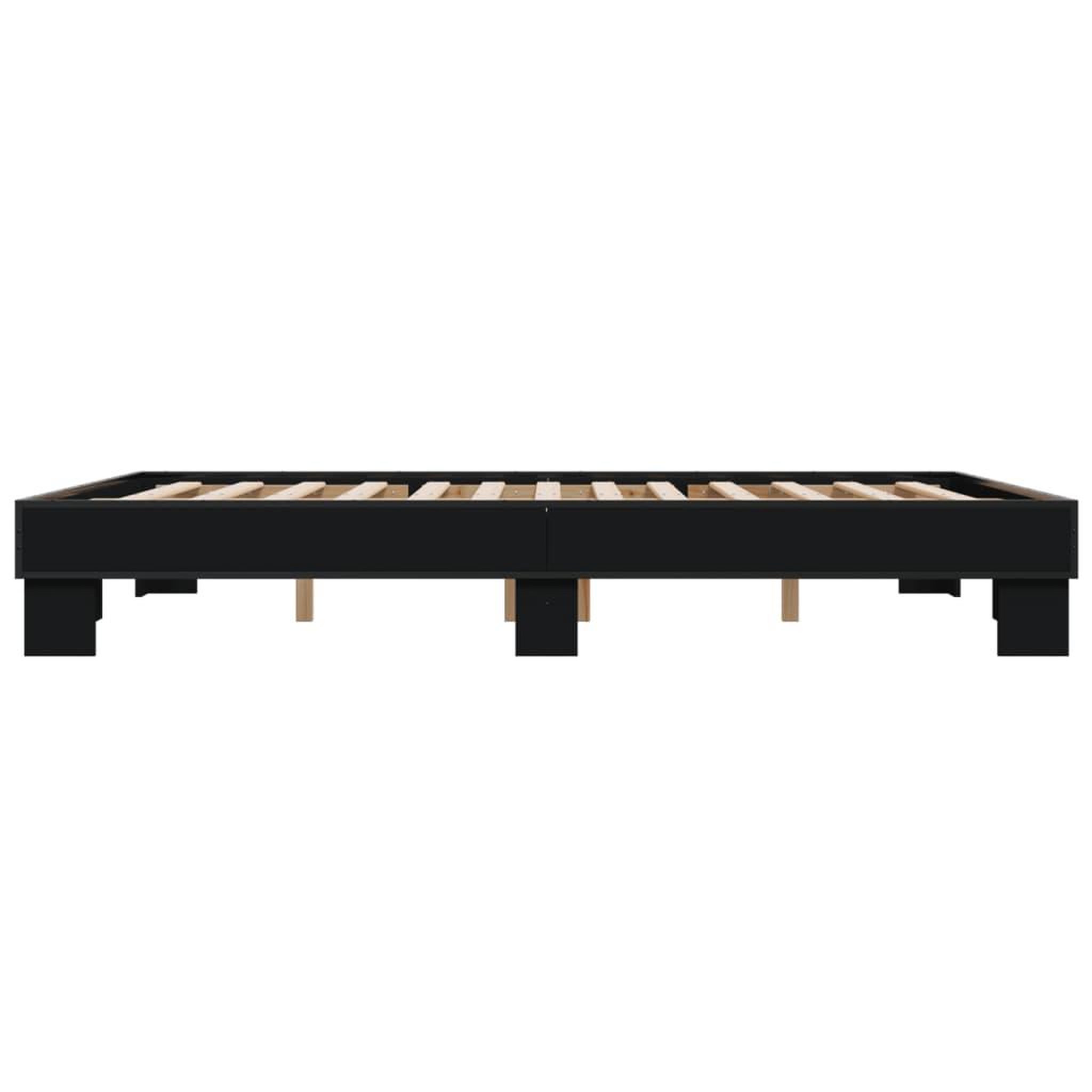 Voir la diapositive 5 : VIDAXL Cadre de lit sans matelas noir 150x200 cm