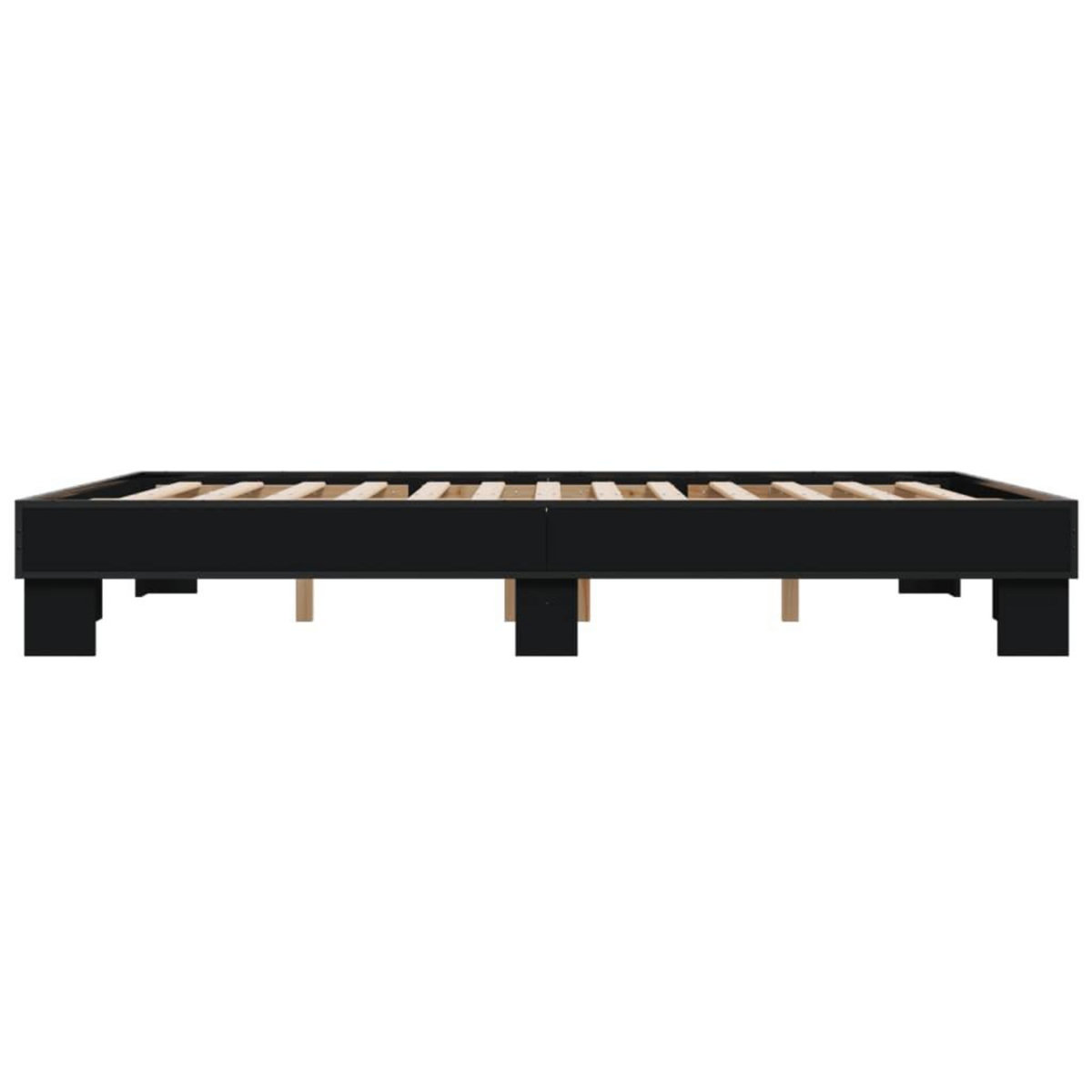 VIDAXL Cadre de lit sans matelas noir 150x200 cm