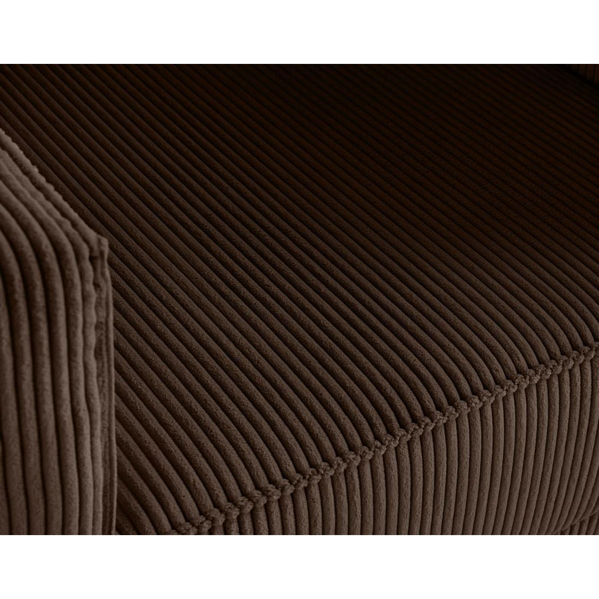 LISA DESIGN Charlie - fauteuil - pieds hauts - en velours côtelé