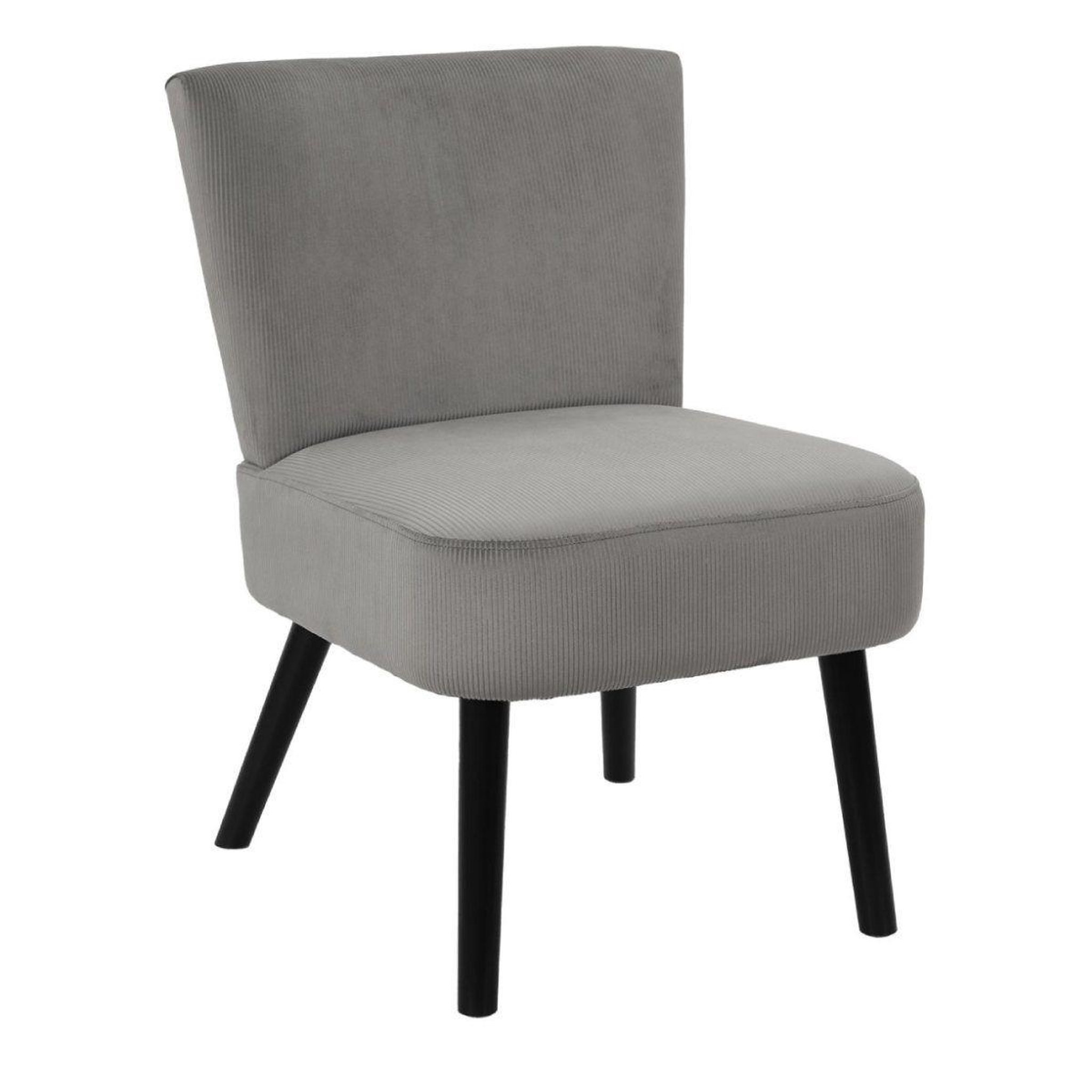 The Home Deco Factory Fauteuil crapaud  giulia  76cm gris
