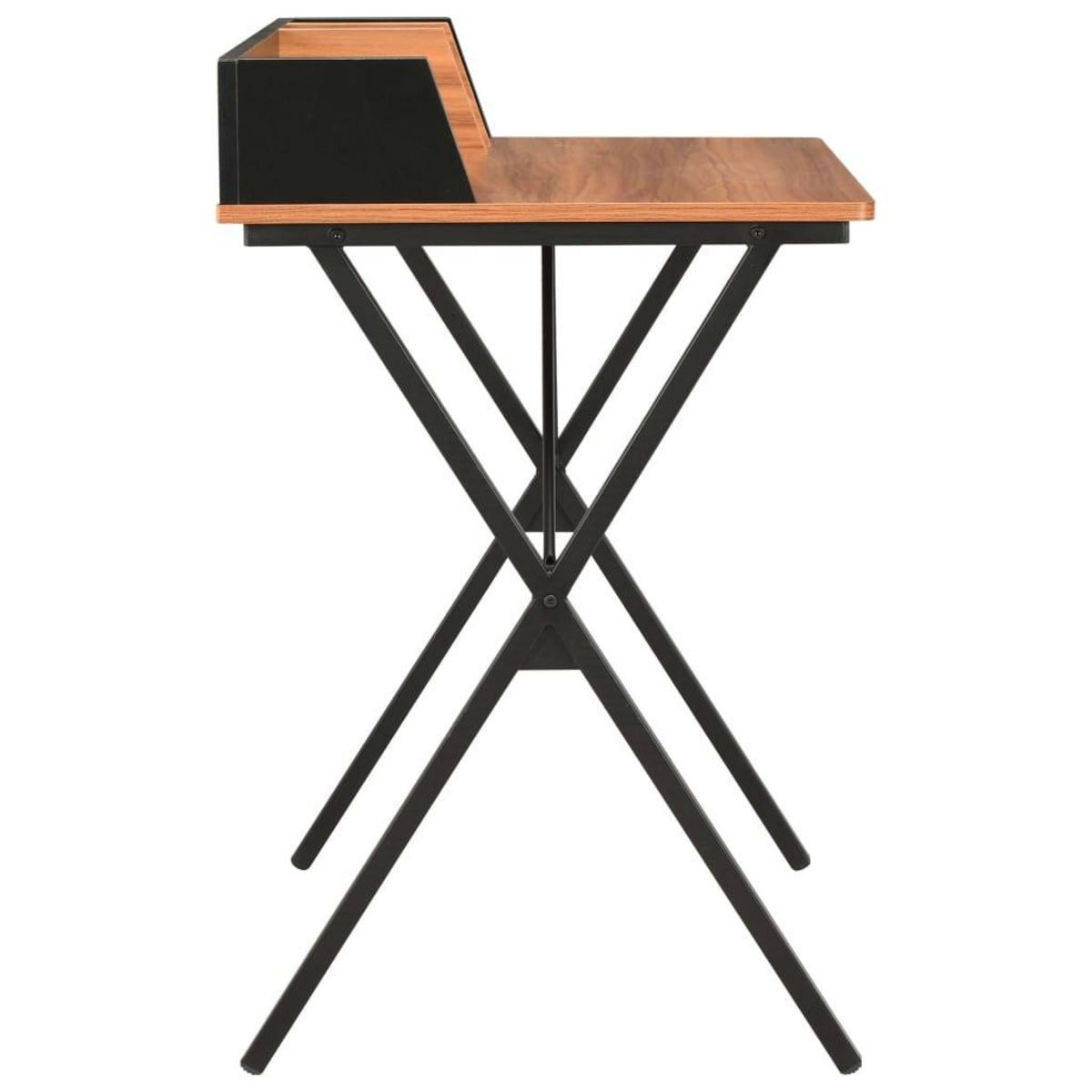 VIDAXL Bureau Noir et marron 80x50x84 cm