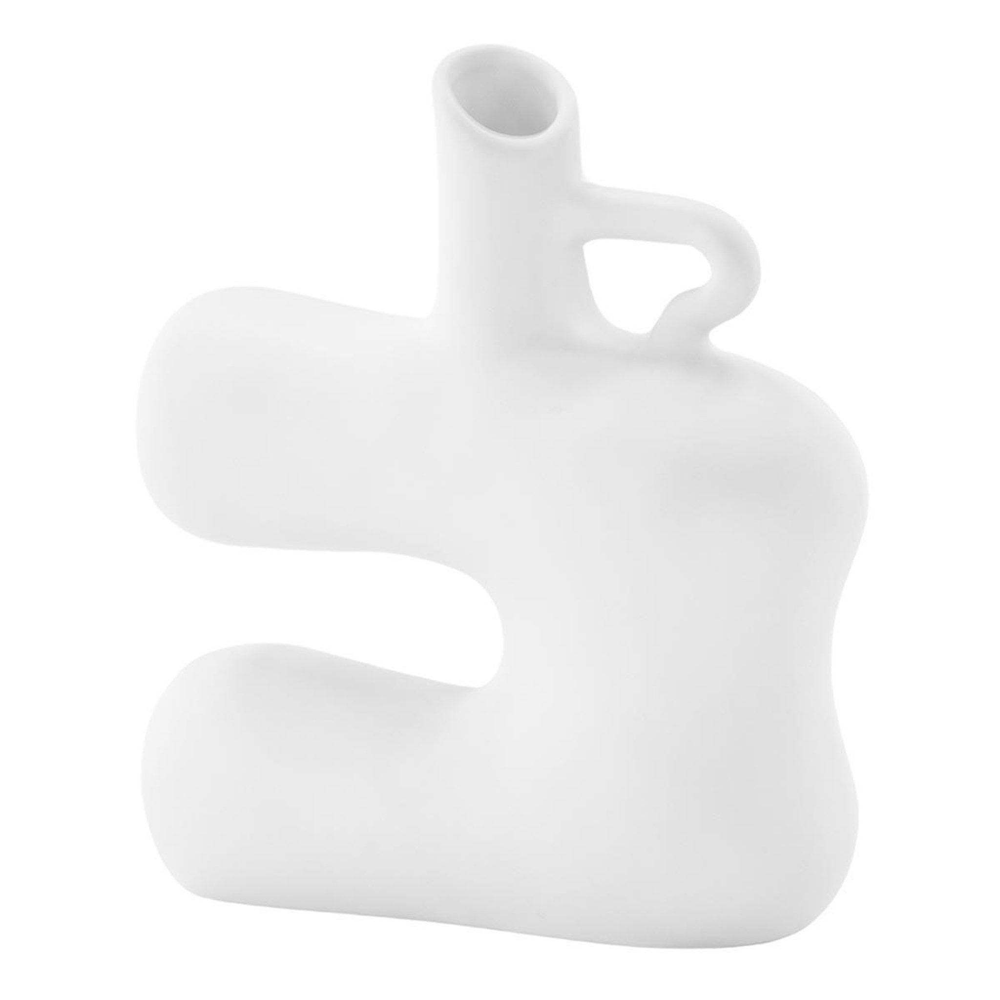 Paris Prix Vase design en céramique  dity  19cm blanc