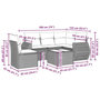 Voir la diapositive 6 : VIDAXL Salon de jardin 6 pcs avec coussins gris clair resine tressee