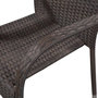 Voir la diapositive 5 : VIDAXL Ensemble a manger de jardin 9 pcs Resine tressee Marron