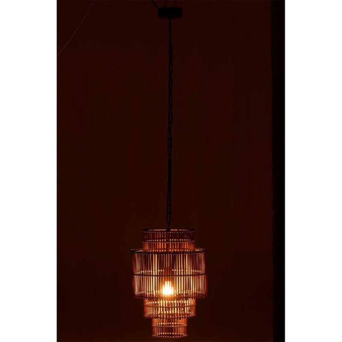 Paris Prix Lampe Suspension  4 Étages  142cm Naturel