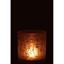 Voir la diapositive 3 : Paris Prix Photophore en Verre  Happy Faces  15cm Terracotta