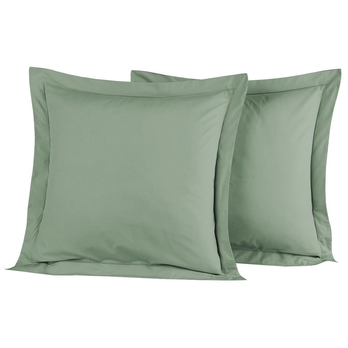 Sensei Maison Lot de 2 taies d'oreiller en percale de coton SOFT PERCALE