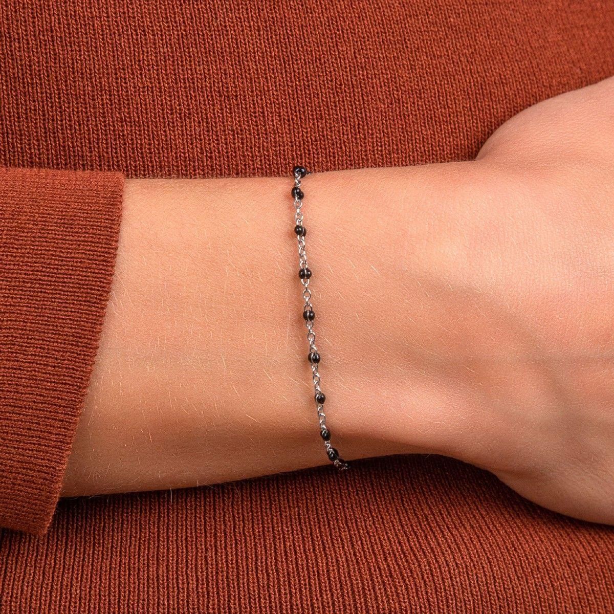 SC CRYSTAL Bracelet perles noires par SC Crystal