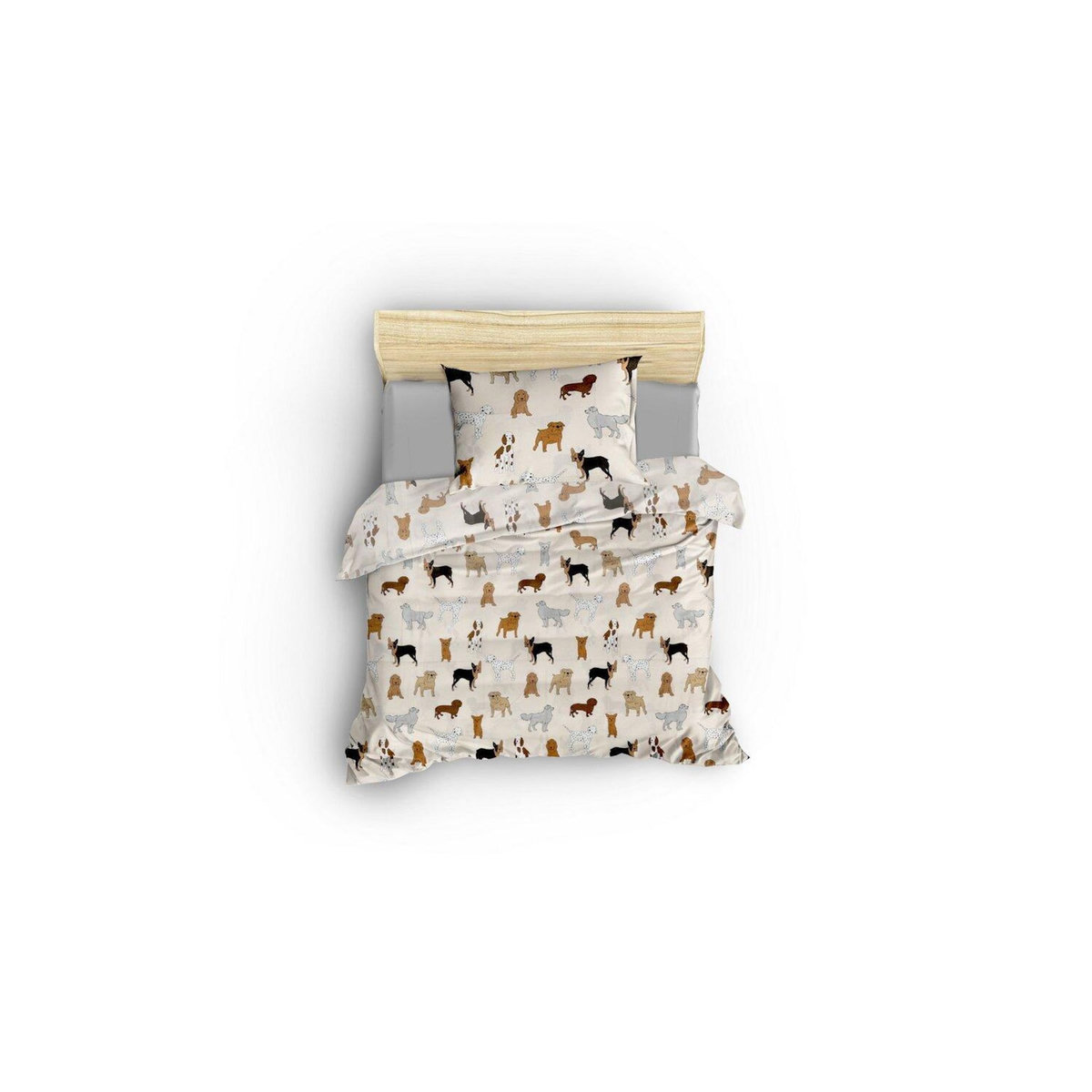 Home collection Parure de lit enfant avec taie(s) en coton polyester Havhav