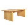 Voir la diapositive 1 : Paris Prix Table Basse Design en Bois  Stripe  120cm Naturel