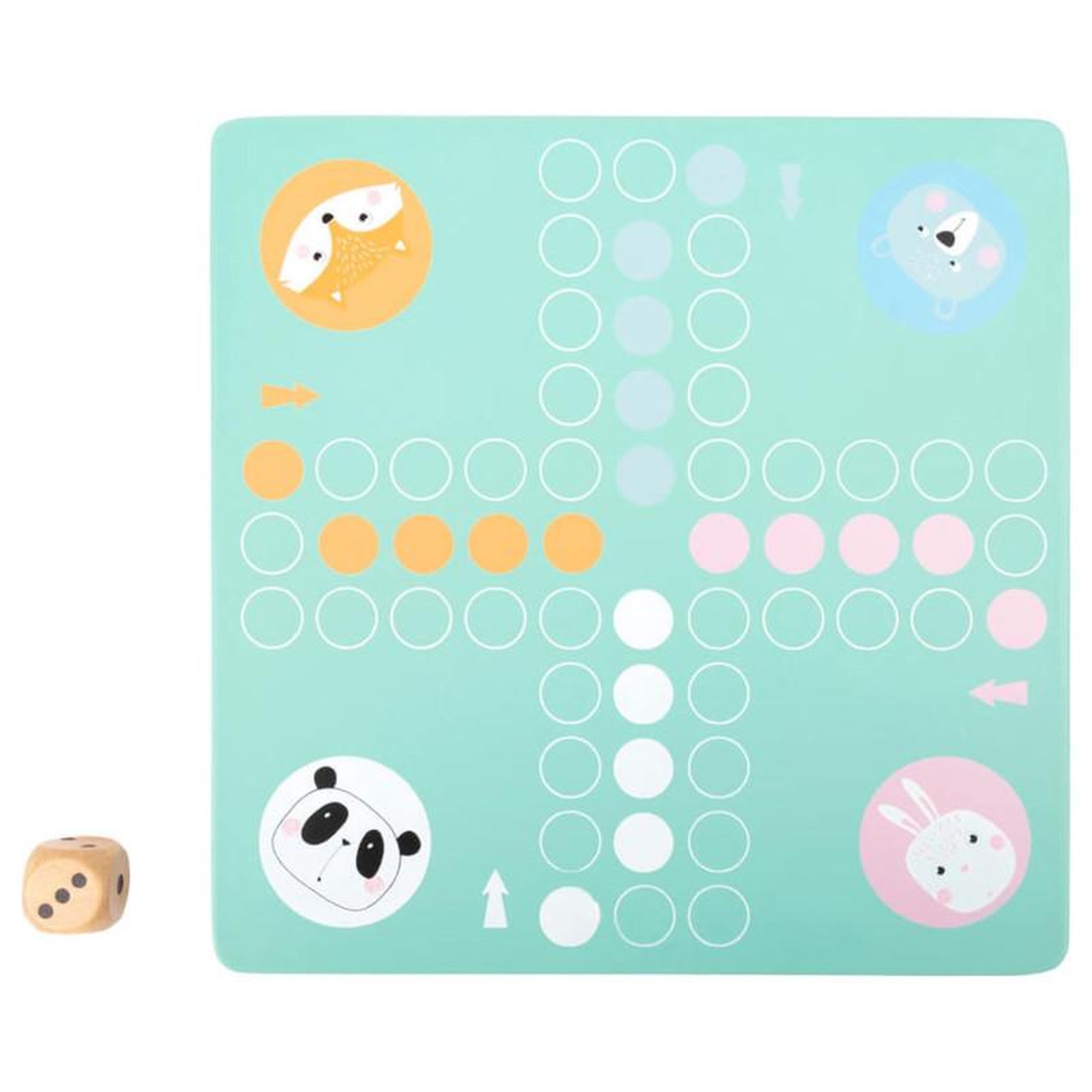 Voir la diapositive 4 : SMALL FOOT Small Foot - Ludo Game Animals Wood 11462